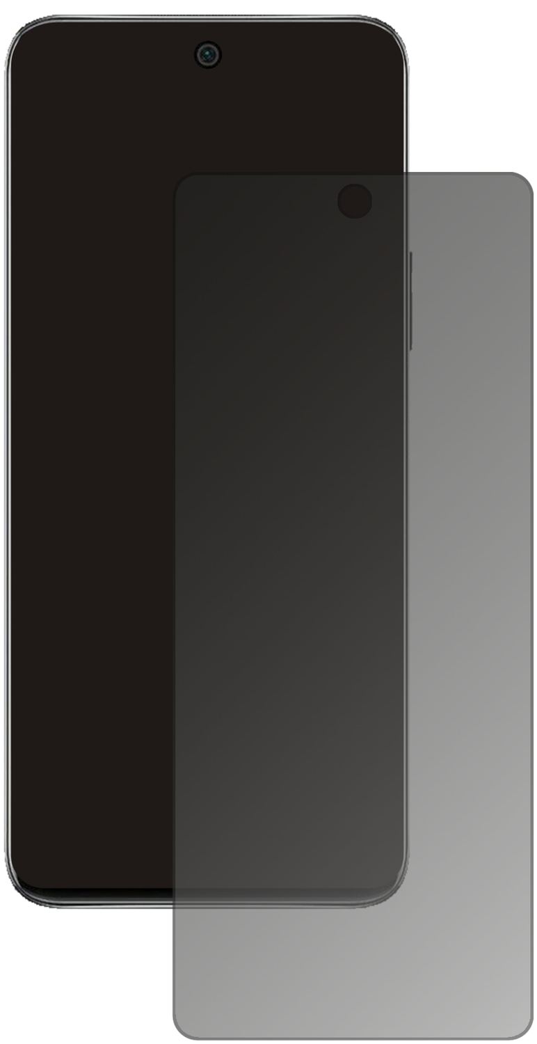 HonorX20 SE mit aufgebrachtem dipos Displayschutz, der seitliche Einblicke blockiert