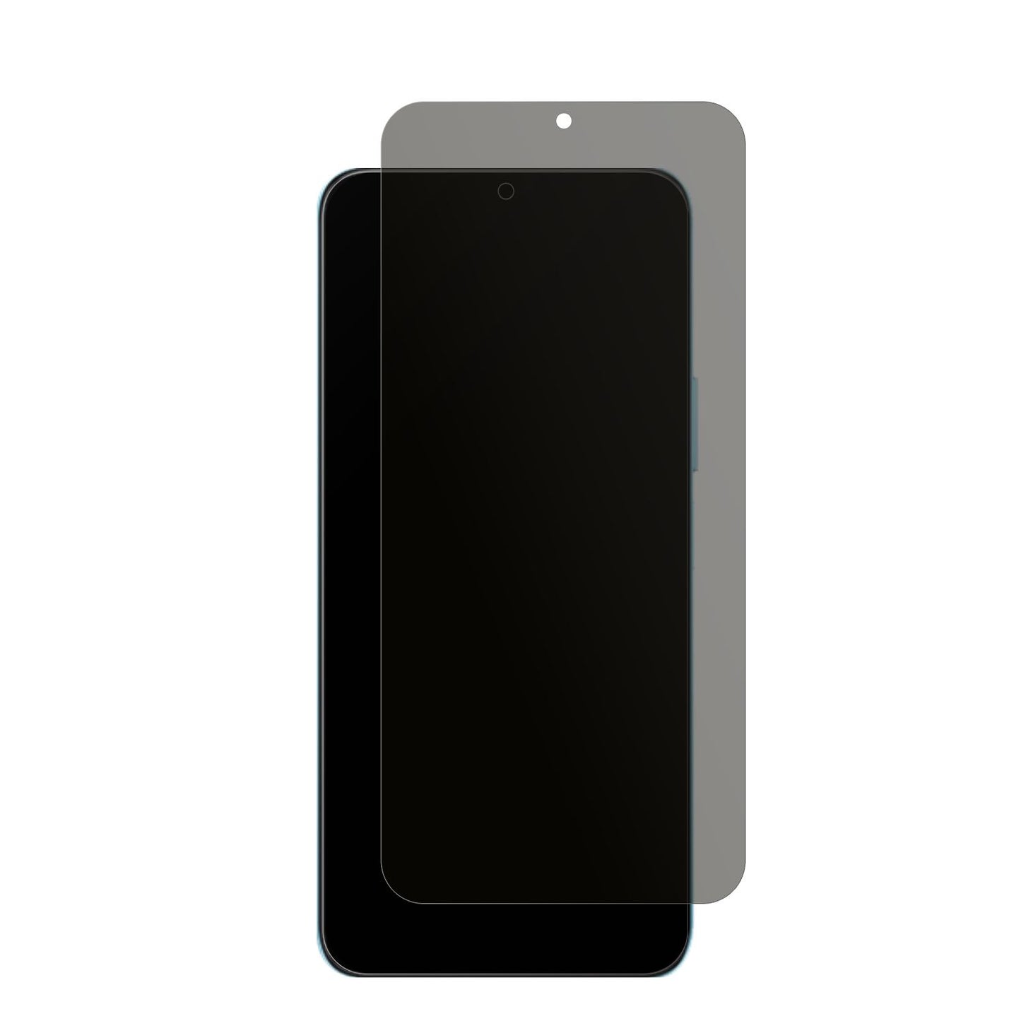 HonorX5b mit aufgebrachtem dipos Displayschutz, der seitliche Einblicke blockiert