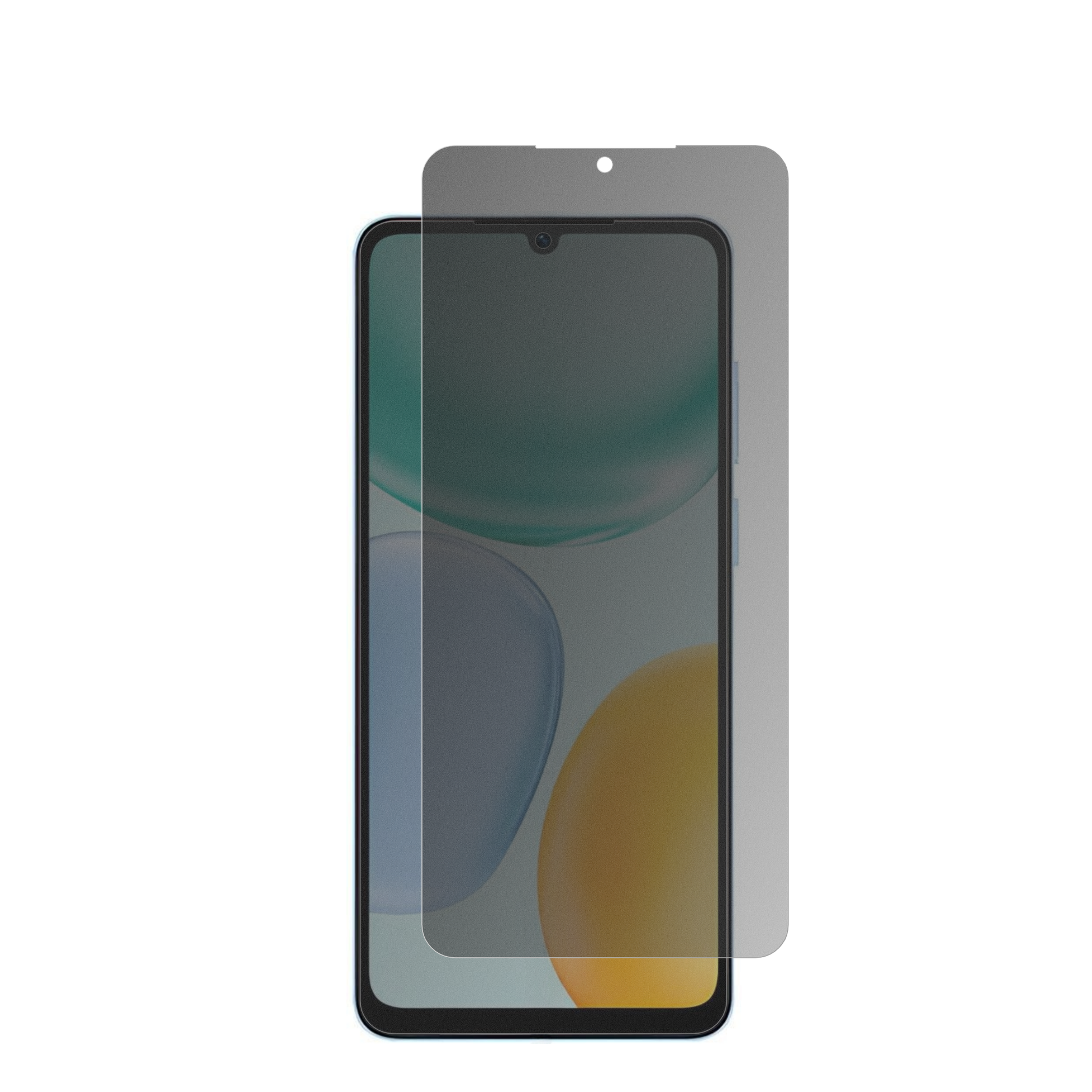 HonorX5d mit aufgebrachtem dipos Displayschutz, der seitliche Einblicke blockiert