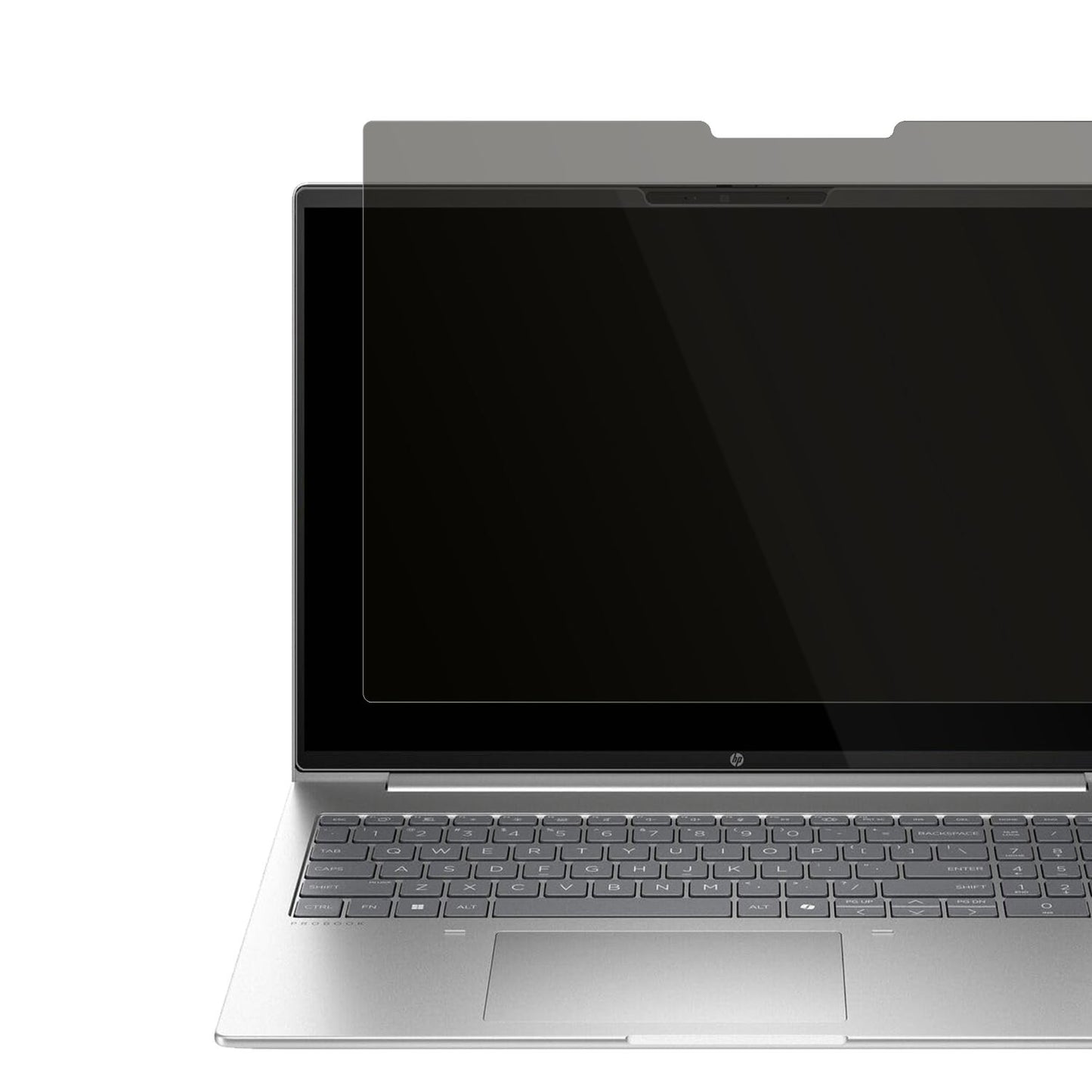 HPProBook 460 G11 16 Zoll mit aufgebrachtem dipos Displayschutz, der seitliche Einblicke blockiert