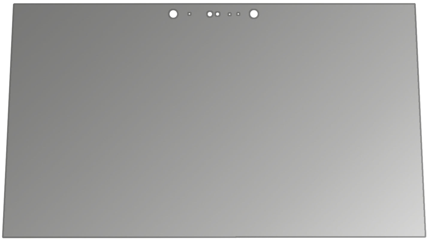 HPzBook x2 mit aufgebrachtem dipos Displayschutz, der seitliche Einblicke blockiert
