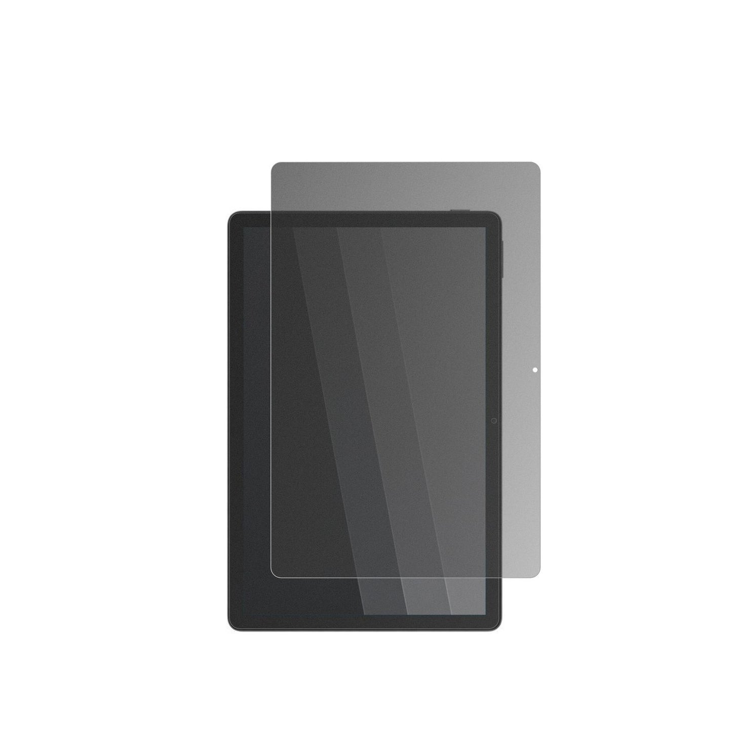HTCTab A101 Plus mit aufgebrachtem dipos Displayschutz, der seitliche Einblicke blockiert