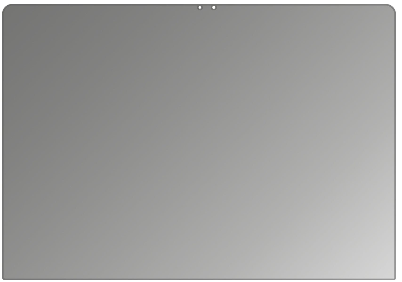 HuaweiMatebook 13 mit aufgebrachtem dipos Displayschutz, der seitliche Einblicke blockiert