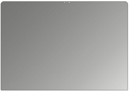 HuaweiMatebook 13 mit aufgebrachtem dipos Displayschutz, der seitliche Einblicke blockiert