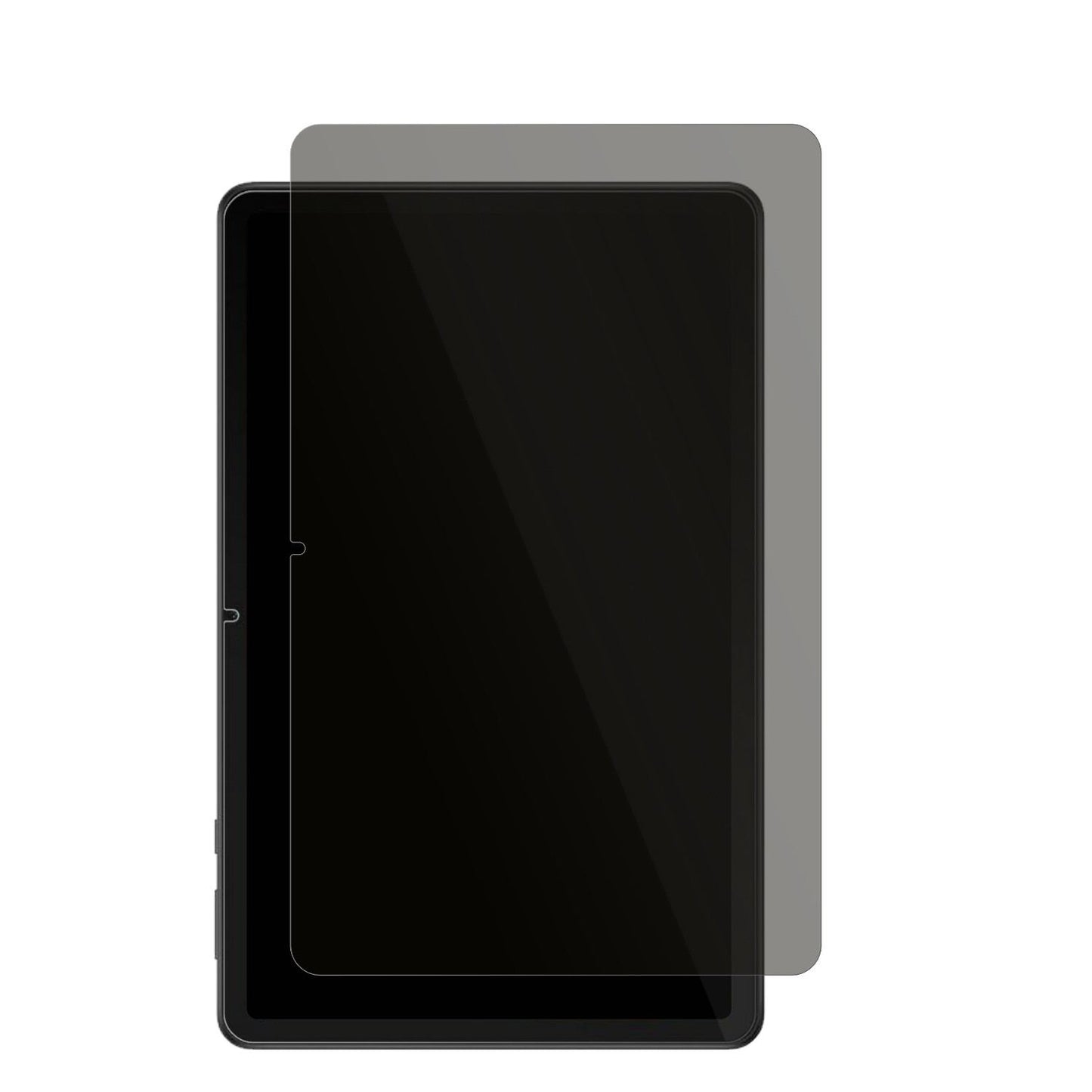 HuaweiMatePad SE mit aufgebrachtem dipos Displayschutz, der seitliche Einblicke blockiert