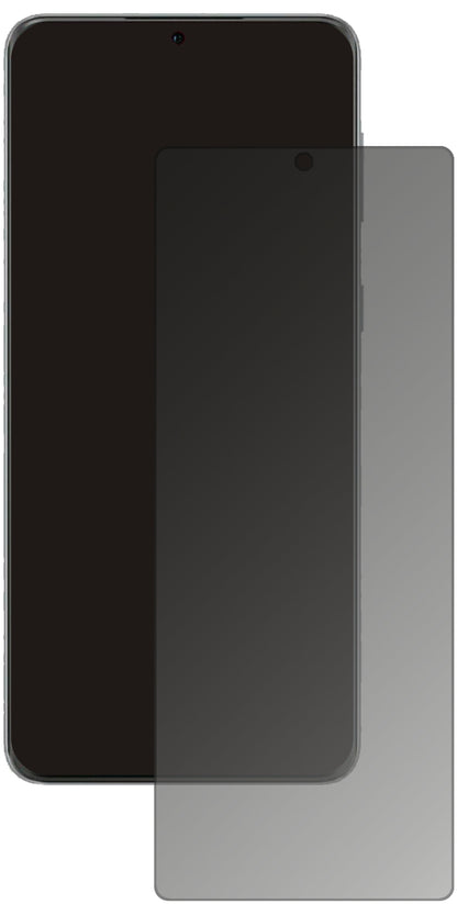 HuaweiP50 mit aufgebrachtem dipos Displayschutz, der seitliche Einblicke blockiert