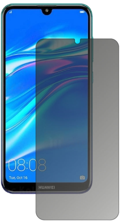 HuaweiEnjoy 9 mit aufgebrachtem dipos Displayschutz, der seitliche Einblicke blockiert