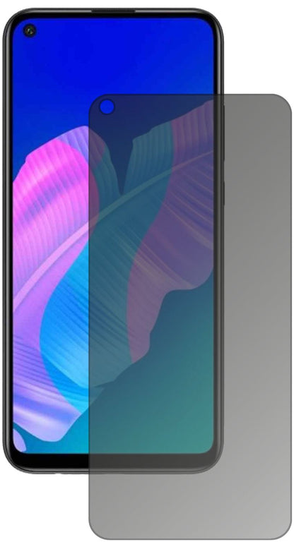 HuaweiY7p mit aufgebrachtem dipos Displayschutz, der seitliche Einblicke blockiert