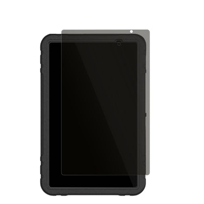 JuedurR500 10 Zoll mit aufgebrachtem dipos Displayschutz, der seitliche Einblicke blockiert