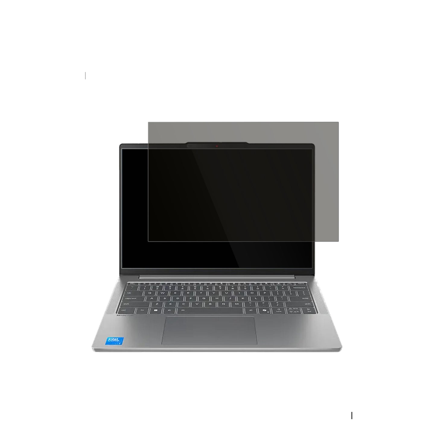 LenovoIdeaPad Slim 5i 16 Zoll mit aufgebrachtem dipos Displayschutz, der seitliche Einblicke blockiert
