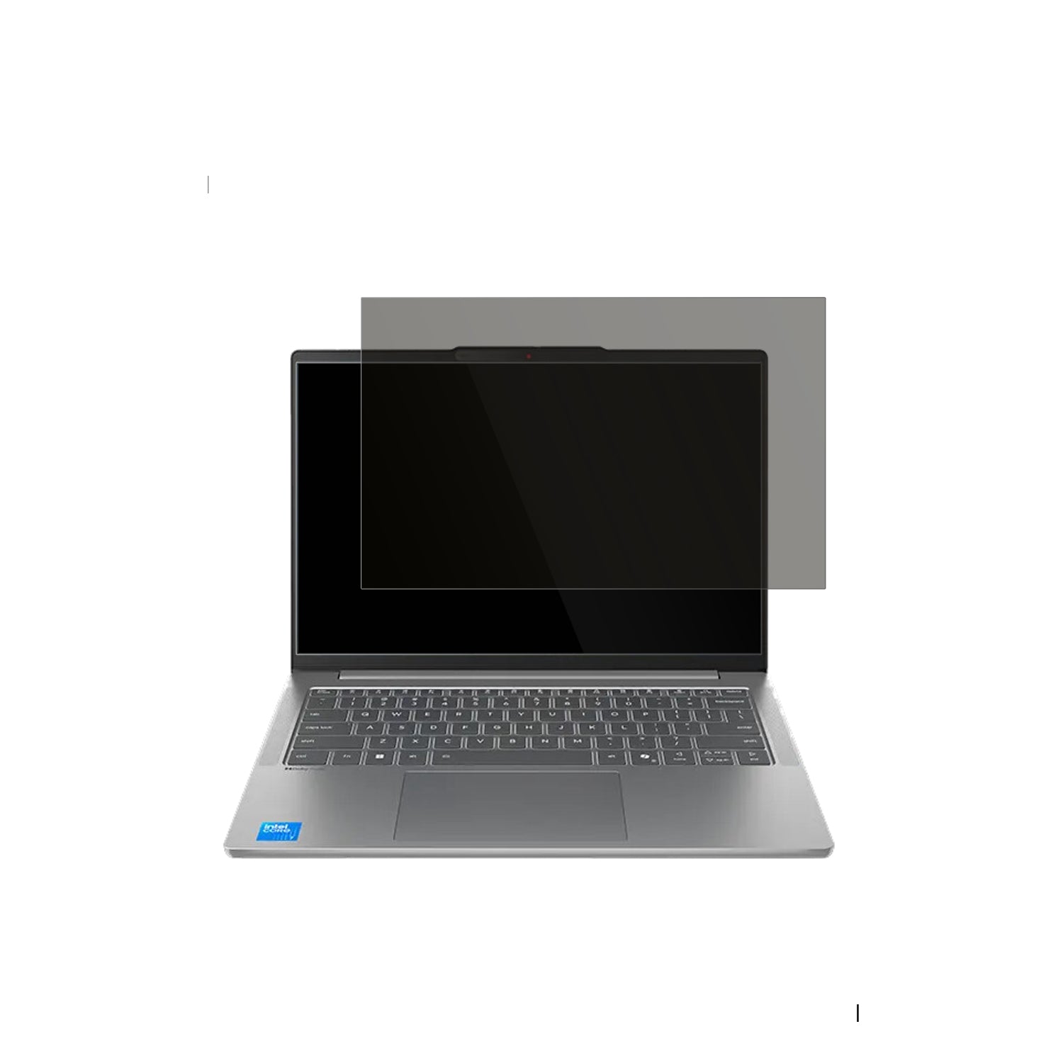 LenovoIdeaPad Slim 5i 16 Zoll mit aufgebrachtem dipos Displayschutz, der seitliche Einblicke blockiert