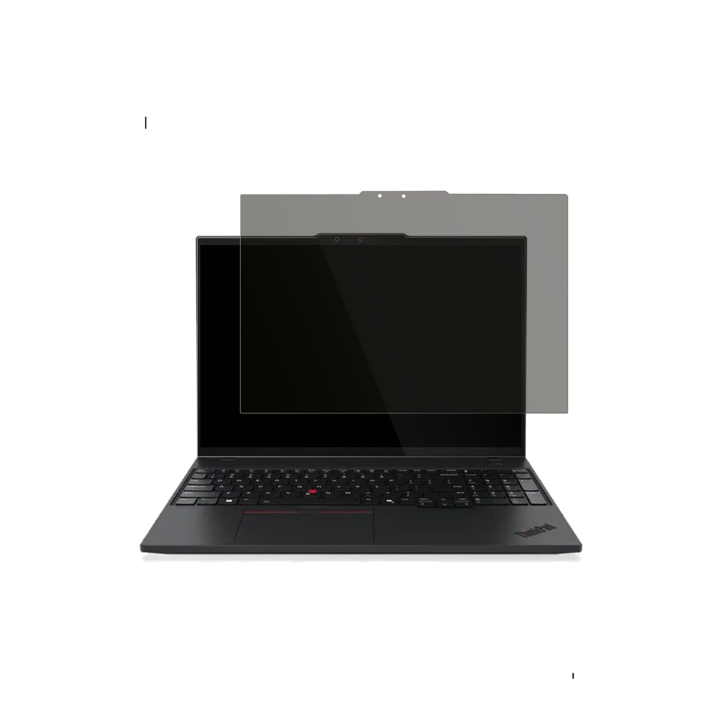 LenovoThinkPad P16s Gen4 mit aufgebrachtem dipos Displayschutz, der seitliche Einblicke blockiert