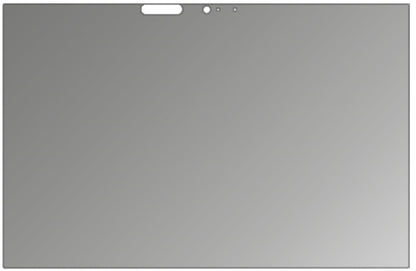 LenovoThinkPad T570 mit aufgebrachtem dipos Displayschutz, der seitliche Einblicke blockiert