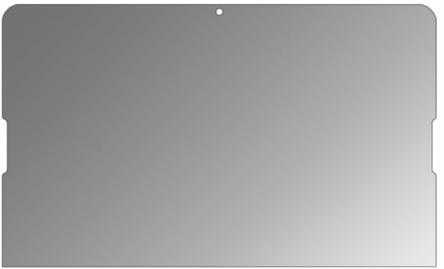 LGG Pad 3 10.1 mit aufgebrachtem dipos Displayschutz, der seitliche Einblicke blockiert