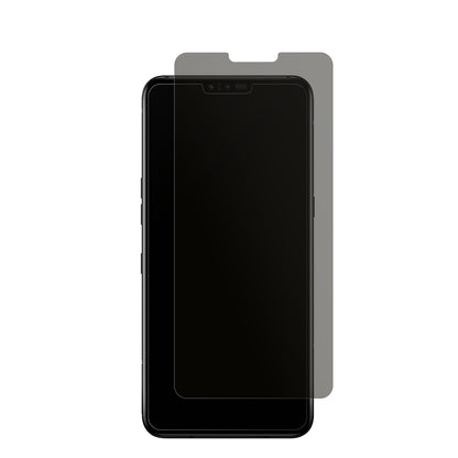 LGV50 ThinQ mit aufgebrachtem dipos Displayschutz, der seitliche Einblicke blockiert