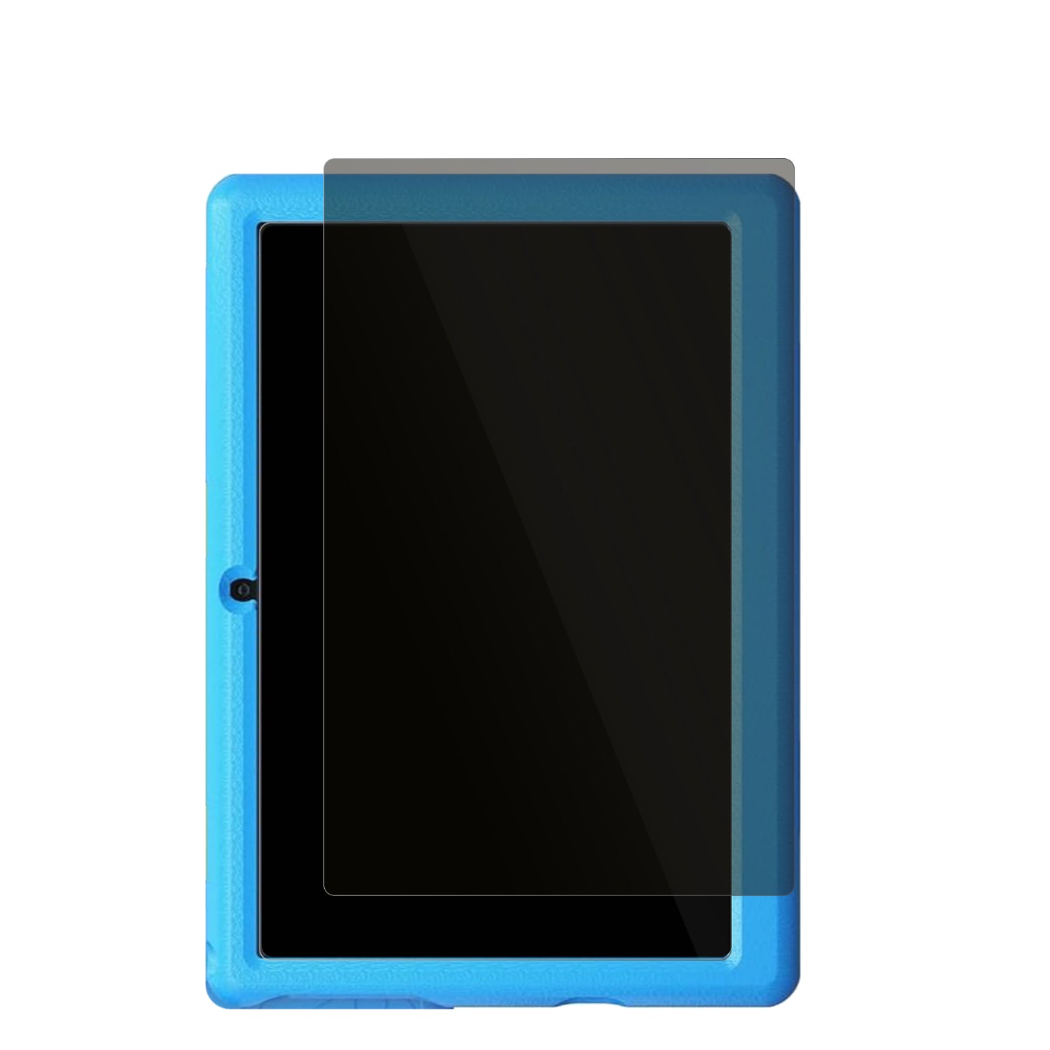 LvilleKinder Tablet mit aufgebrachtem dipos Displayschutz, der seitliche Einblicke blockiert