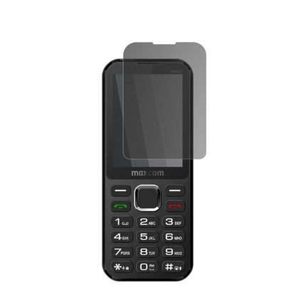MaxComClassic MM282 4G mit aufgebrachtem dipos Displayschutz, der seitliche Einblicke blockiert