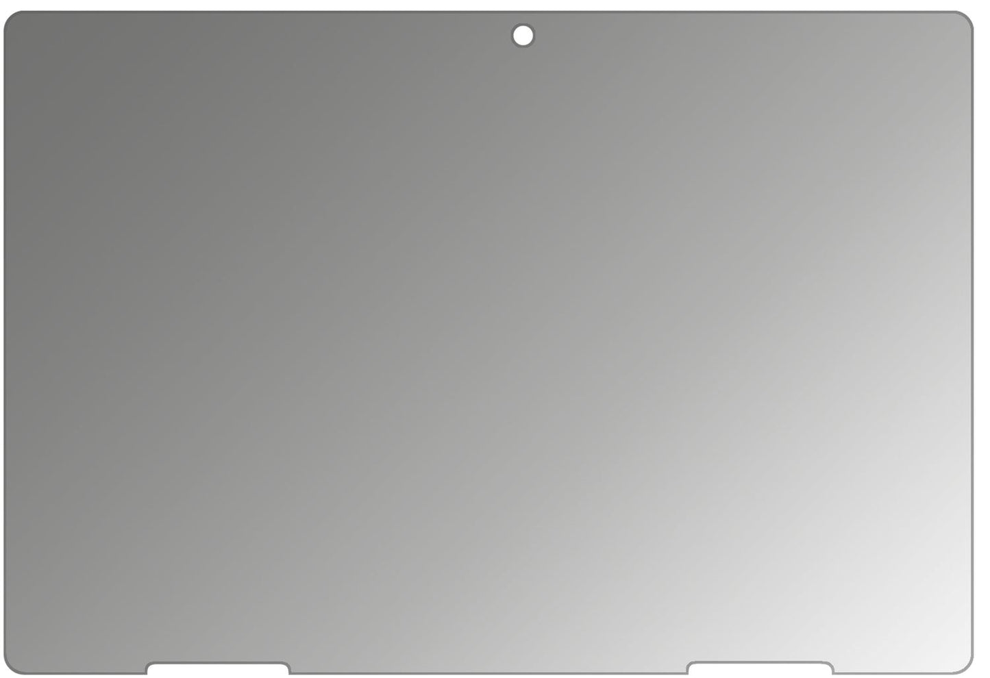 MedionLifetab E10604 mit aufgebrachtem dipos Displayschutz, der seitliche Einblicke blockiert