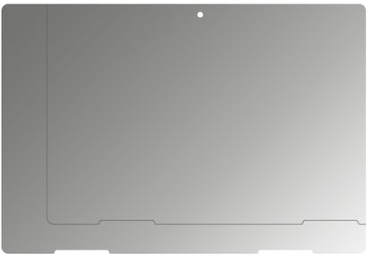 MedionLifeTab E10702 mit aufgebrachtem dipos Displayschutz, der seitliche Einblicke blockiert