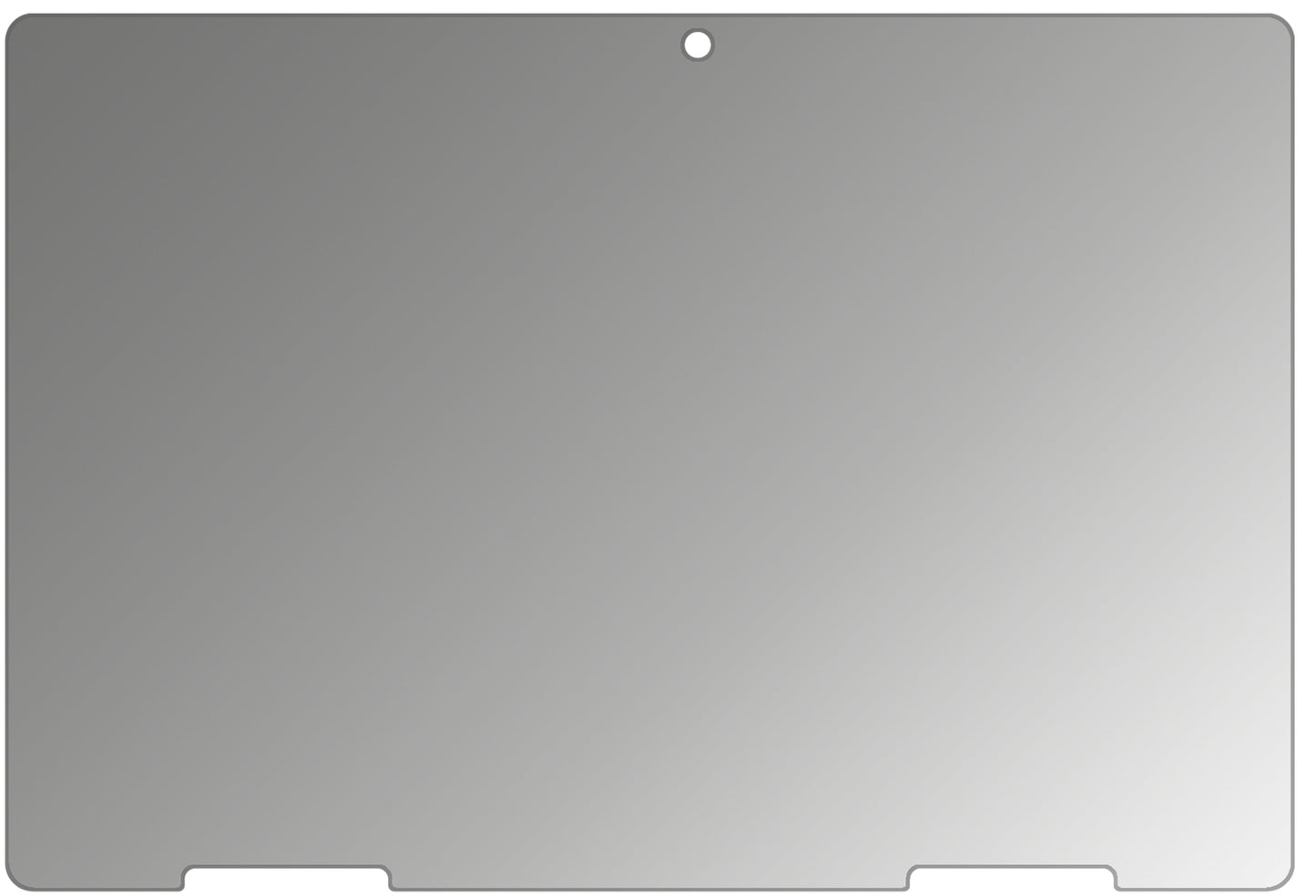 MedionLifeTab Education P10912 mit aufgebrachtem dipos Displayschutz, der seitliche Einblicke blockiert