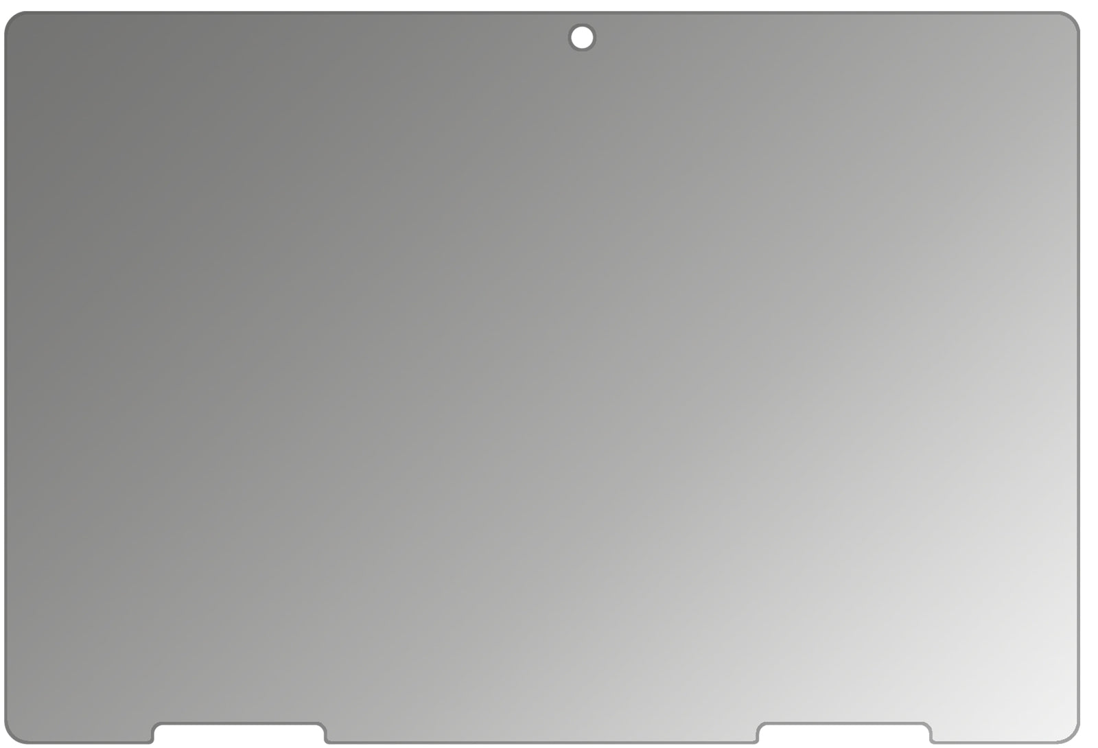 MedionLifeTab Education P10912 mit aufgebrachtem dipos Displayschutz, der seitliche Einblicke blockiert