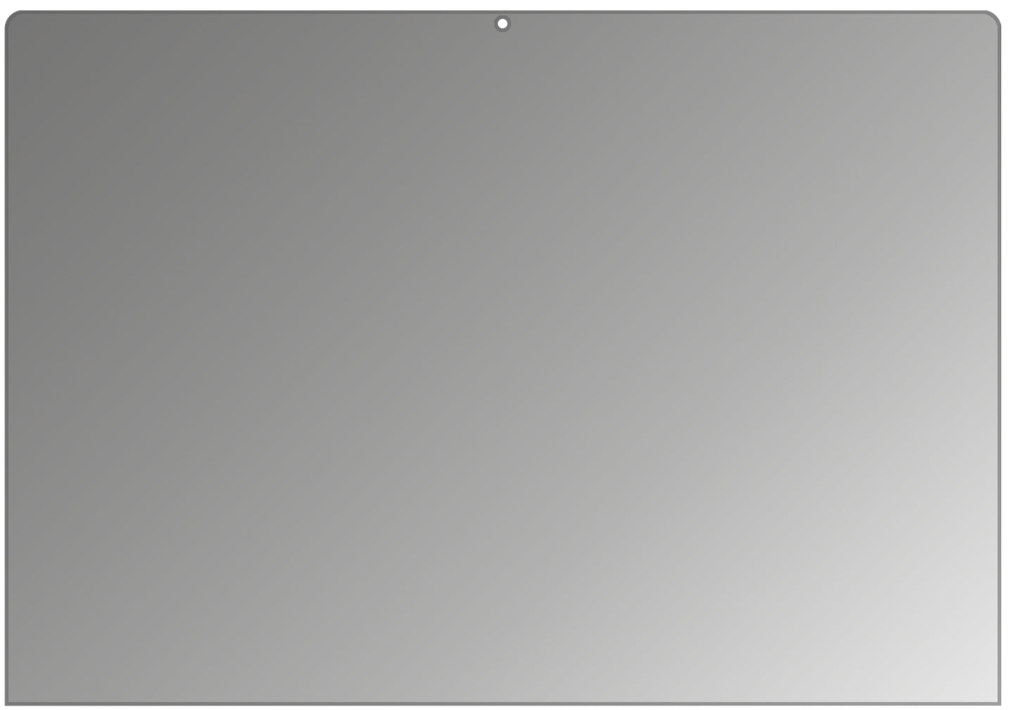 MicrosoftSurface 4 15 Zoll mit aufgebrachtem dipos Displayschutz, der seitliche Einblicke blockiert