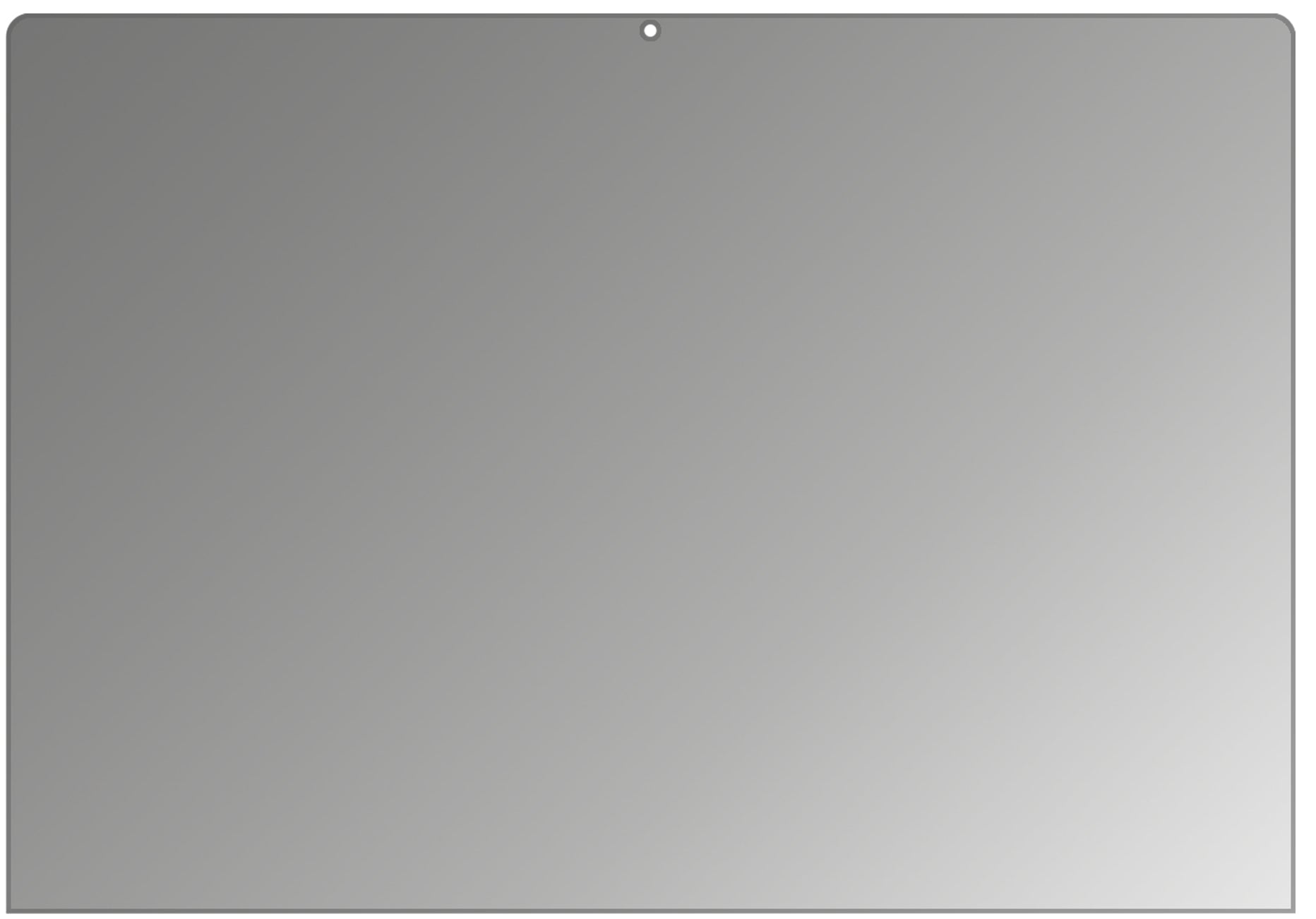 MicrosoftSurface 4 15 Zoll mit aufgebrachtem dipos Displayschutz, der seitliche Einblicke blockiert