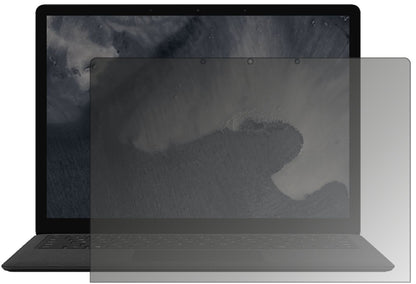 MicrosoftSurface Laptop 2 13.5 Zoll mit aufgebrachtem dipos Displayschutz, der seitliche Einblicke blockiert