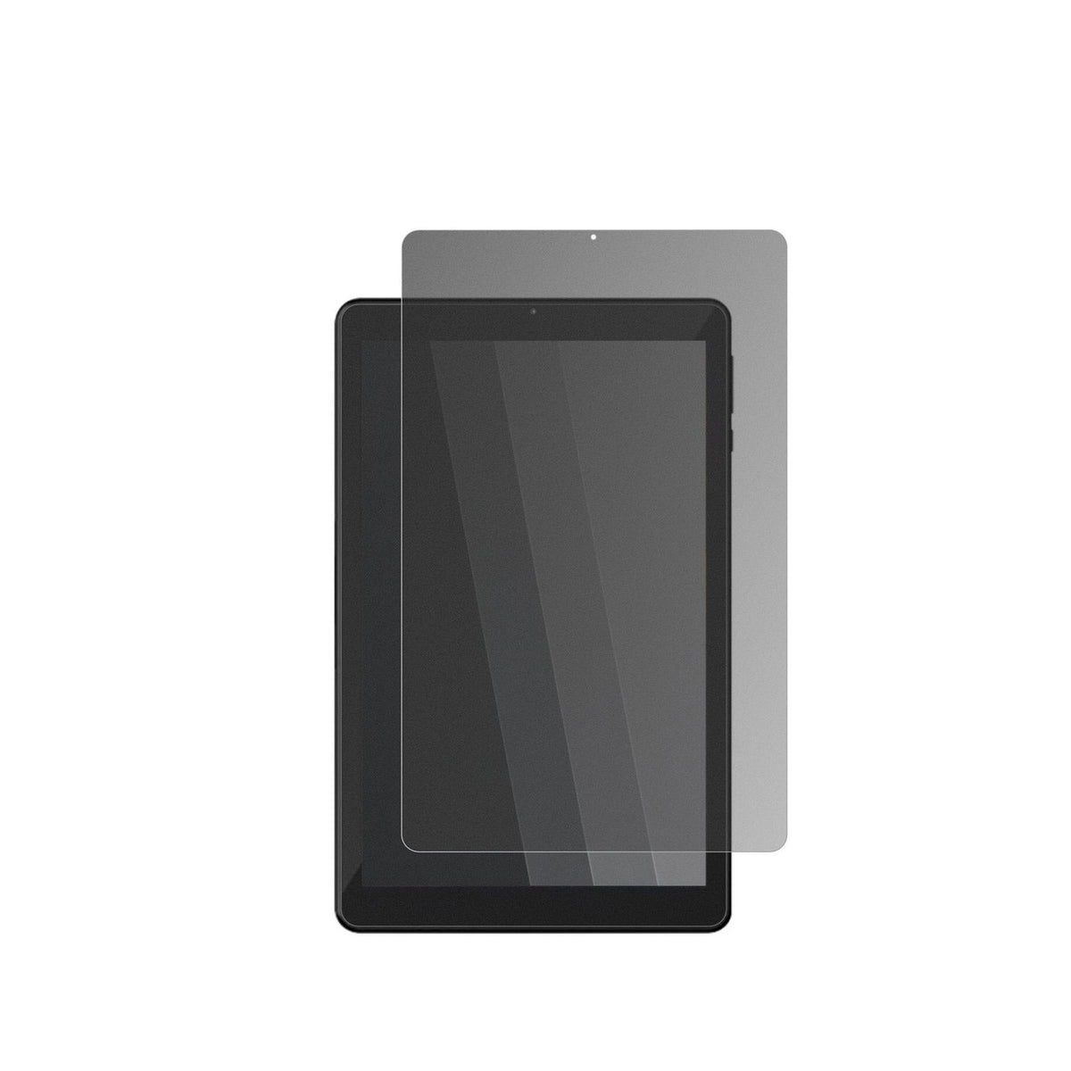 MyriaGiant MY8304 mit aufgebrachtem dipos Displayschutz, der seitliche Einblicke blockiert