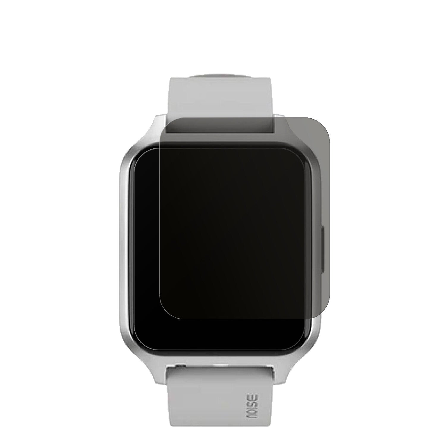 NoiseColorfit Brio mit aufgebrachtem dipos Displayschutz, der seitliche Einblicke blockiert
