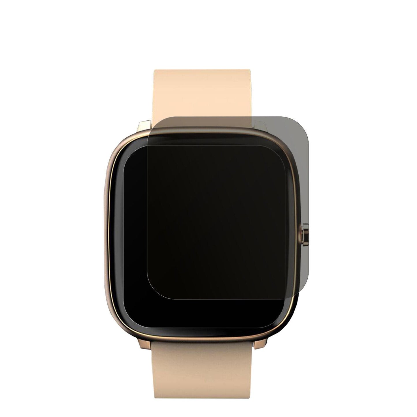 NoiseColorfit Qube O2 mit aufgebrachtem dipos Displayschutz, der seitliche Einblicke blockiert