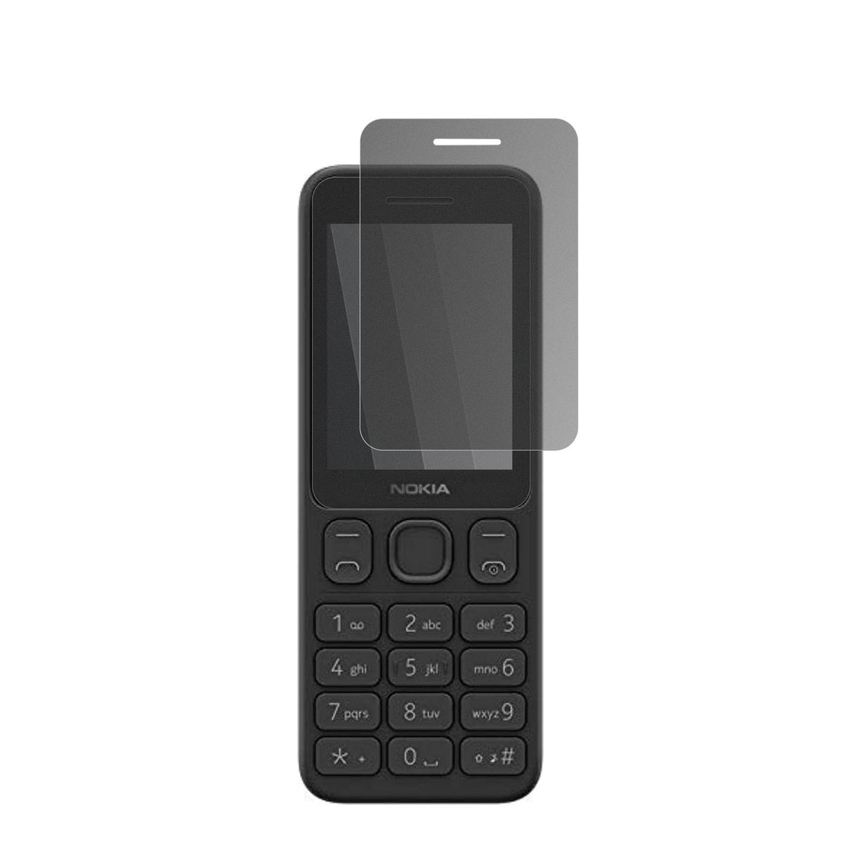 Nokia125 mit aufgebrachtem dipos Displayschutz, der seitliche Einblicke blockiert