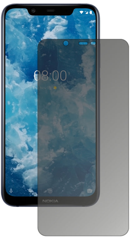 Nokia46030 mit aufgebrachtem dipos Displayschutz, der seitliche Einblicke blockiert