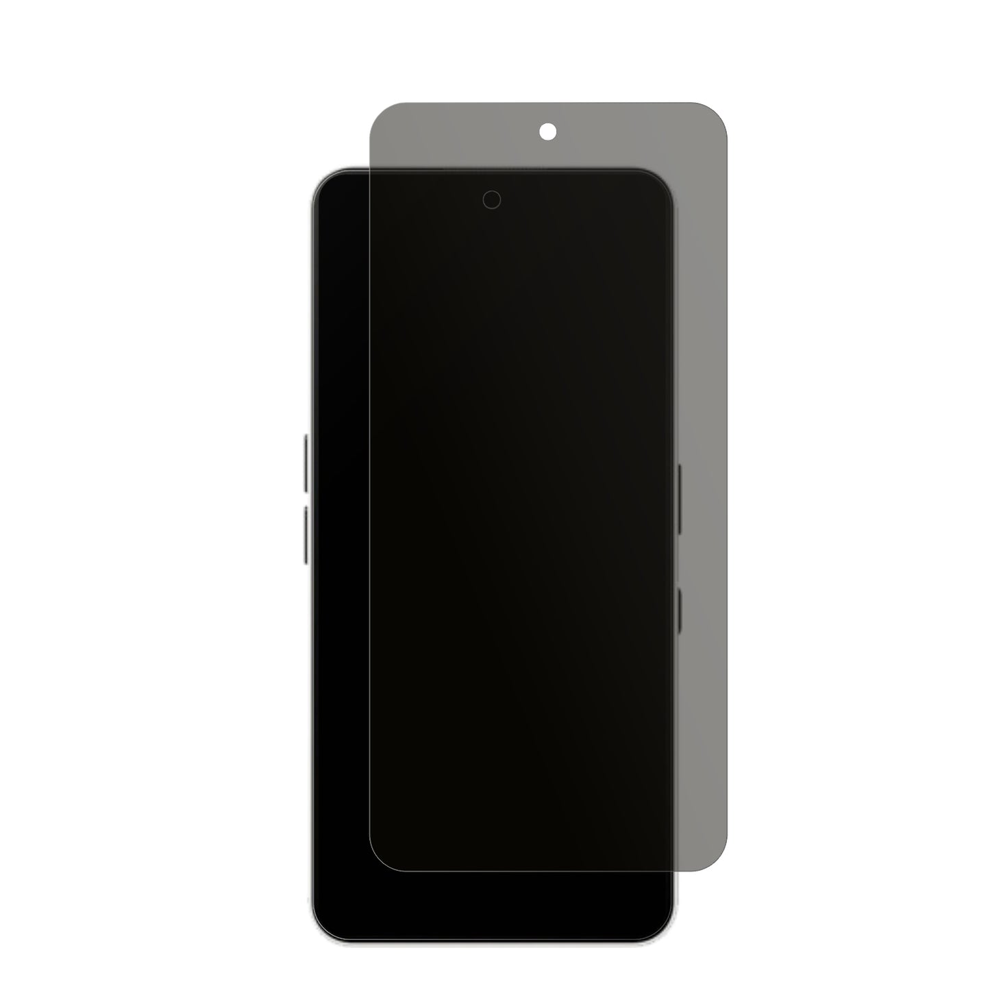 NothingPhone (3) mit aufgebrachtem dipos Displayschutz, der seitliche Einblicke blockiert