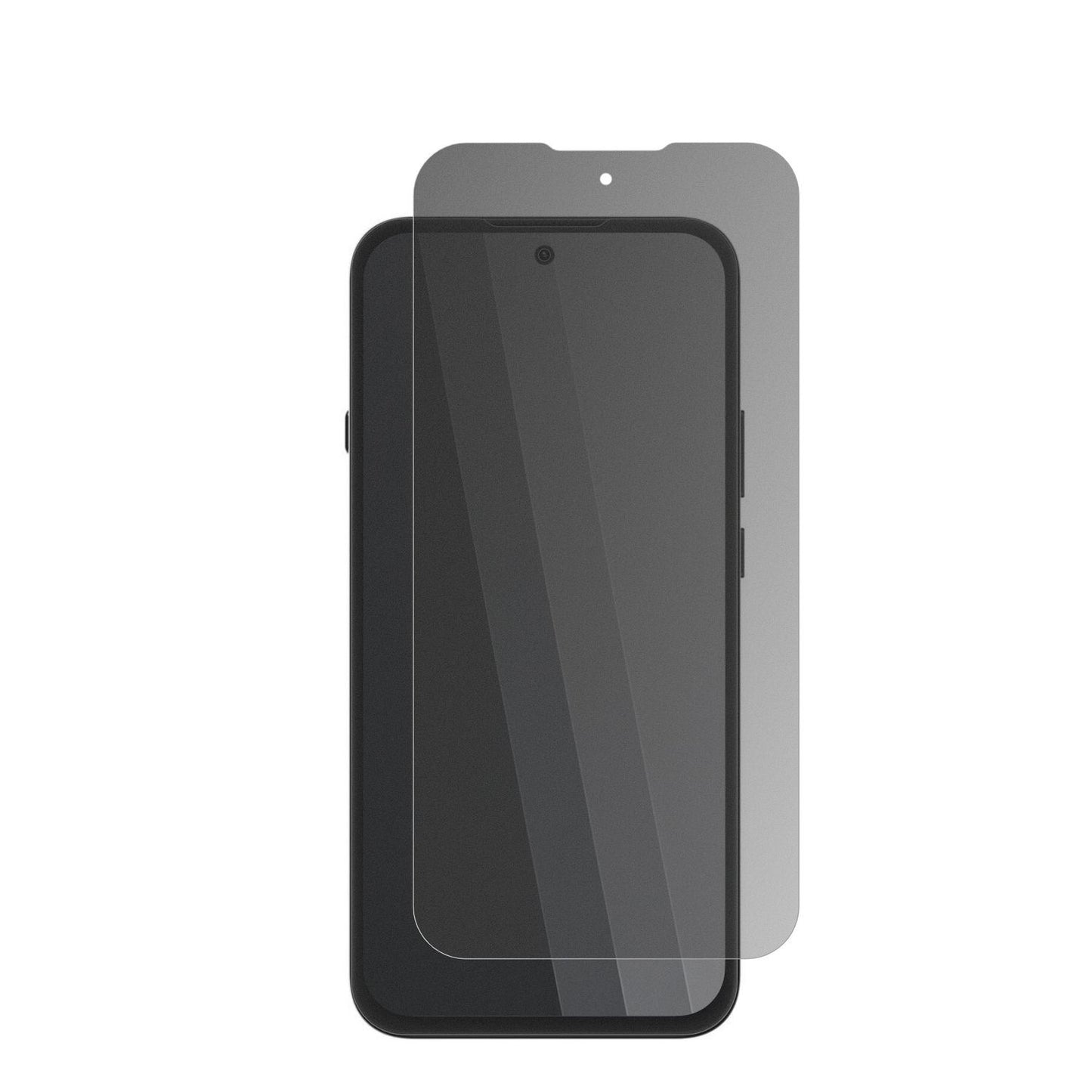 NothingPhone 4b mit aufgebrachtem dipos Displayschutz, der seitliche Einblicke blockiert