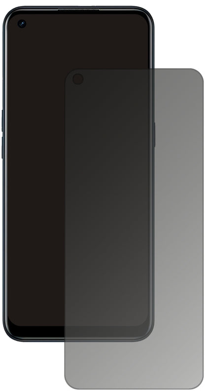 OppoA11s mit aufgebrachtem dipos Displayschutz, der seitliche Einblicke blockiert