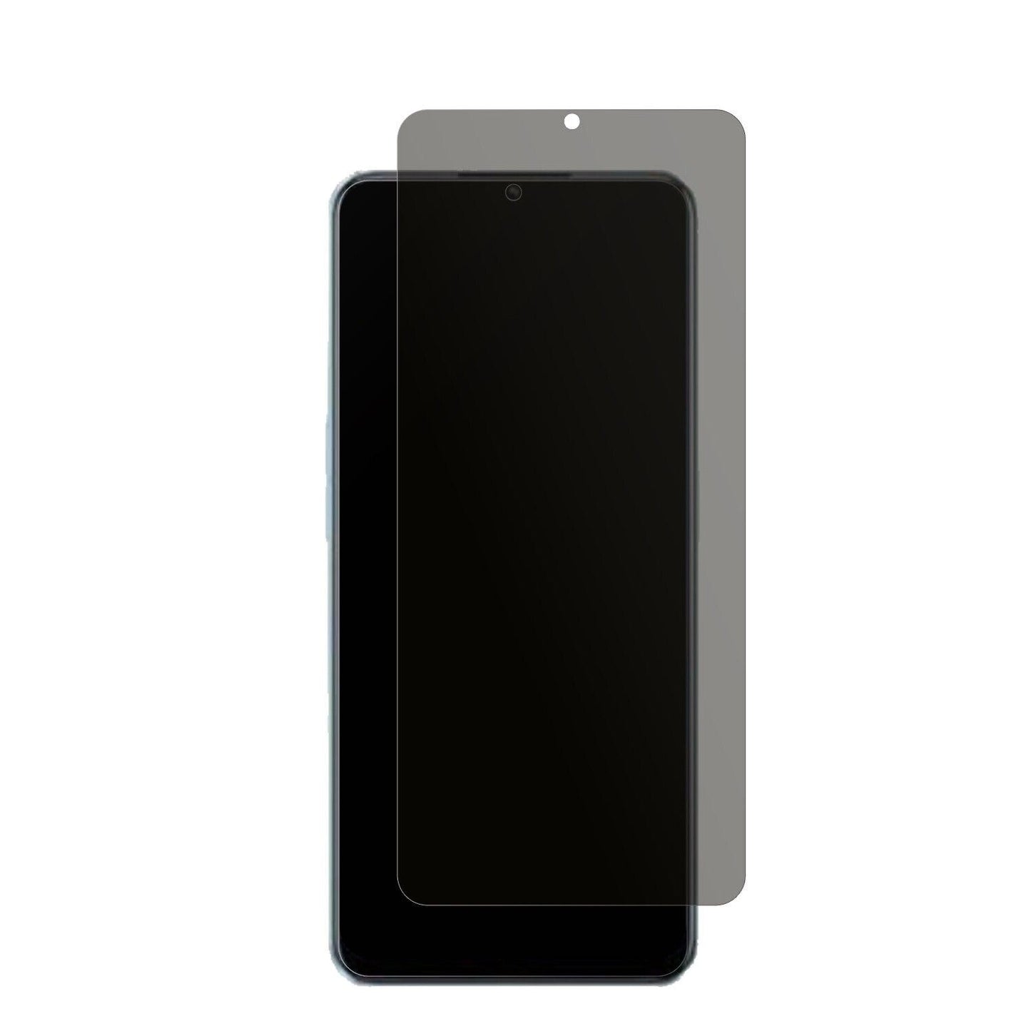 OPPOA58x mit aufgebrachtem dipos Displayschutz, der seitliche Einblicke blockiert