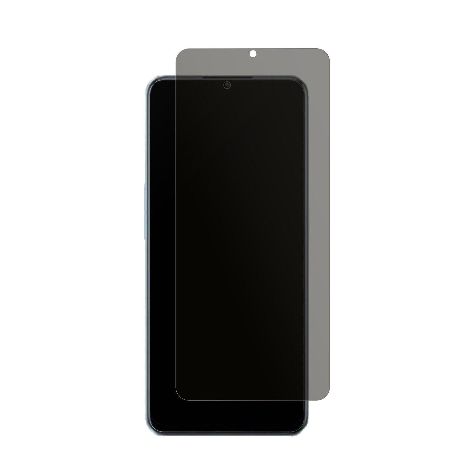 OPPOA58x mit aufgebrachtem dipos Displayschutz, der seitliche Einblicke blockiert