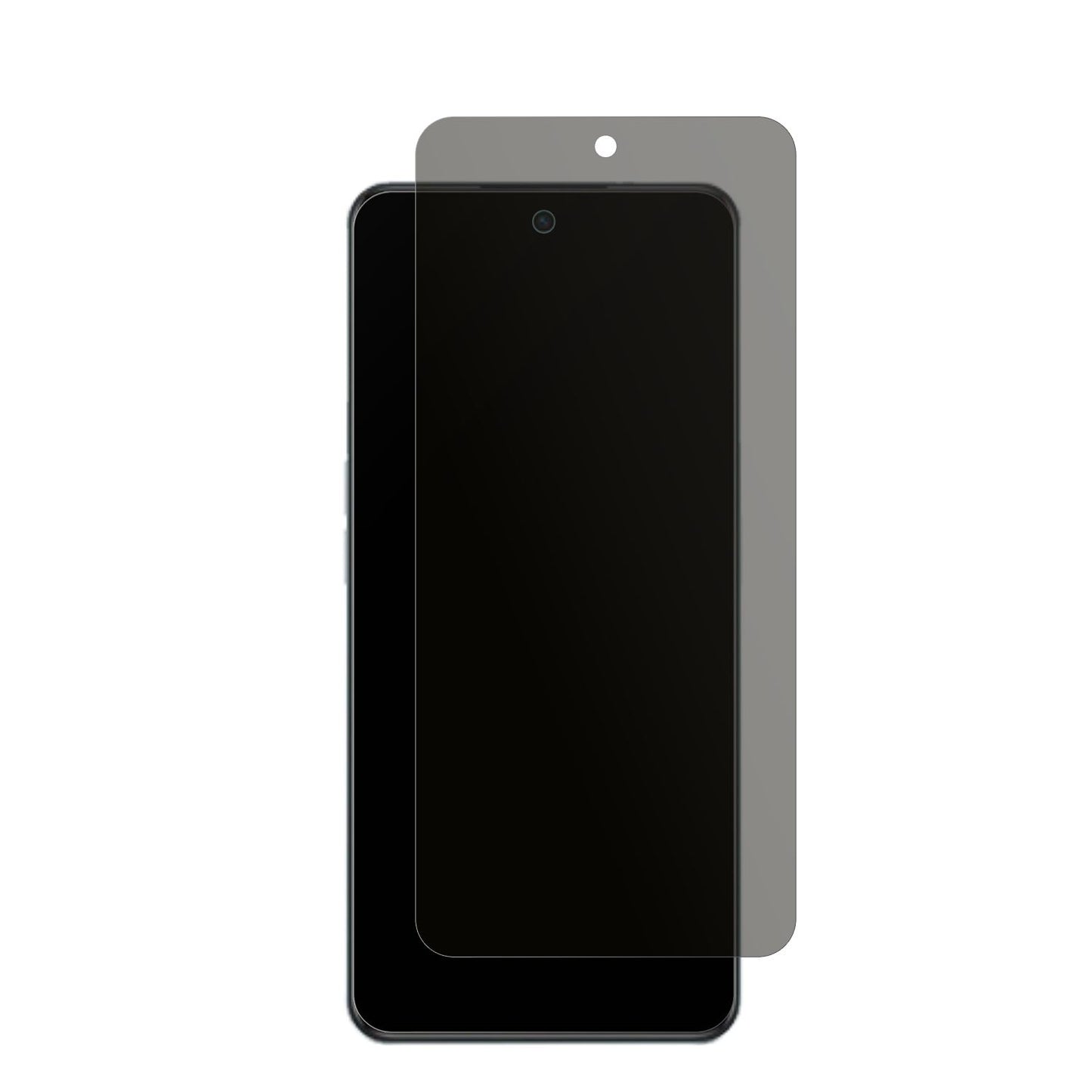 OppoA98 5G mit aufgebrachtem dipos Displayschutz, der seitliche Einblicke blockiert