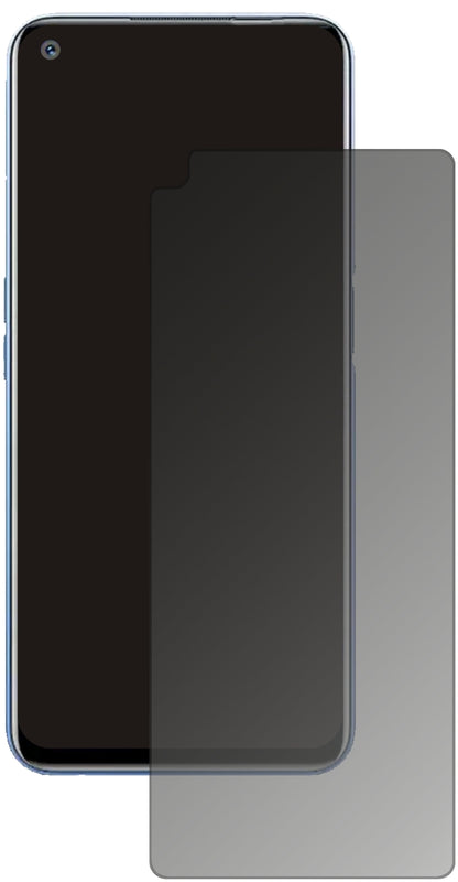 OppoFind X3 Neo mit aufgebrachtem dipos Displayschutz, der seitliche Einblicke blockiert