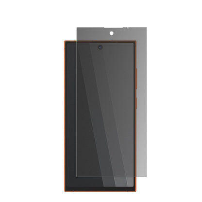 OukitelC67 mit aufgebrachtem dipos Displayschutz, der seitliche Einblicke blockiert