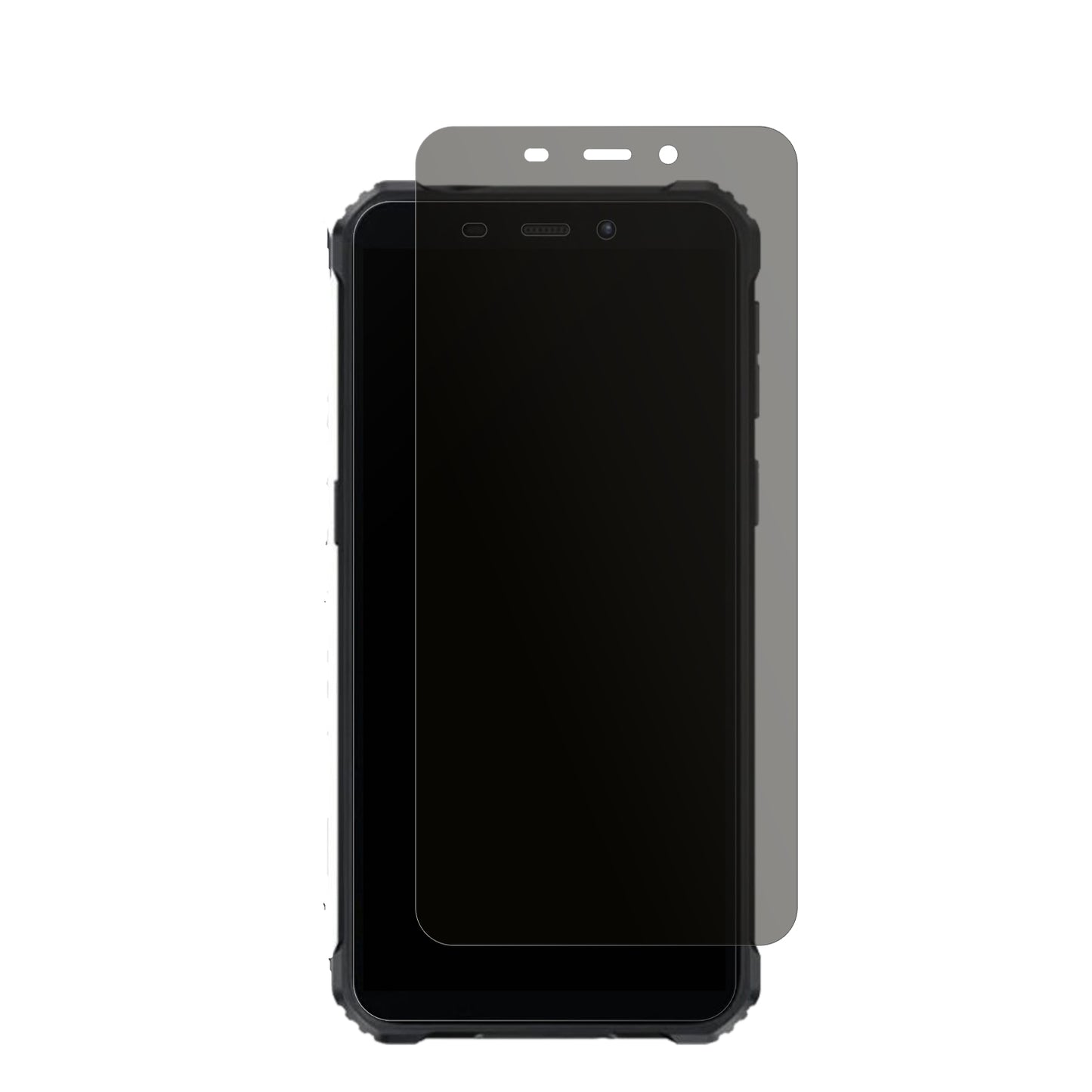 OukitelG3 Outdoor mit aufgebrachtem dipos Displayschutz, der seitliche Einblicke blockiert