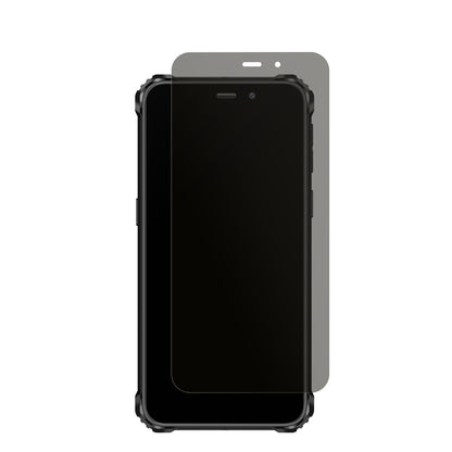 OukitelWP32 Pro mit aufgebrachtem dipos Displayschutz, der seitliche Einblicke blockiert