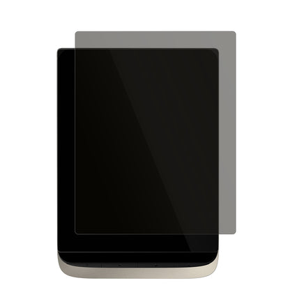 PocketBookInkPad Color 3 mit aufgebrachtem dipos Displayschutz, der seitliche Einblicke blockiert