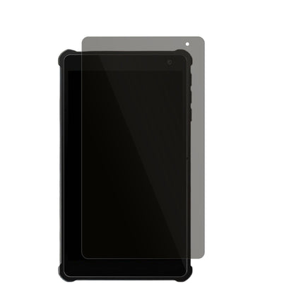 Pritom7 Zoll Tablet mit aufgebrachtem dipos Displayschutz, der seitliche Einblicke blockiert