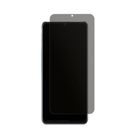 Realme10s mit aufgebrachtem dipos Displayschutz, der seitliche Einblicke blockiert