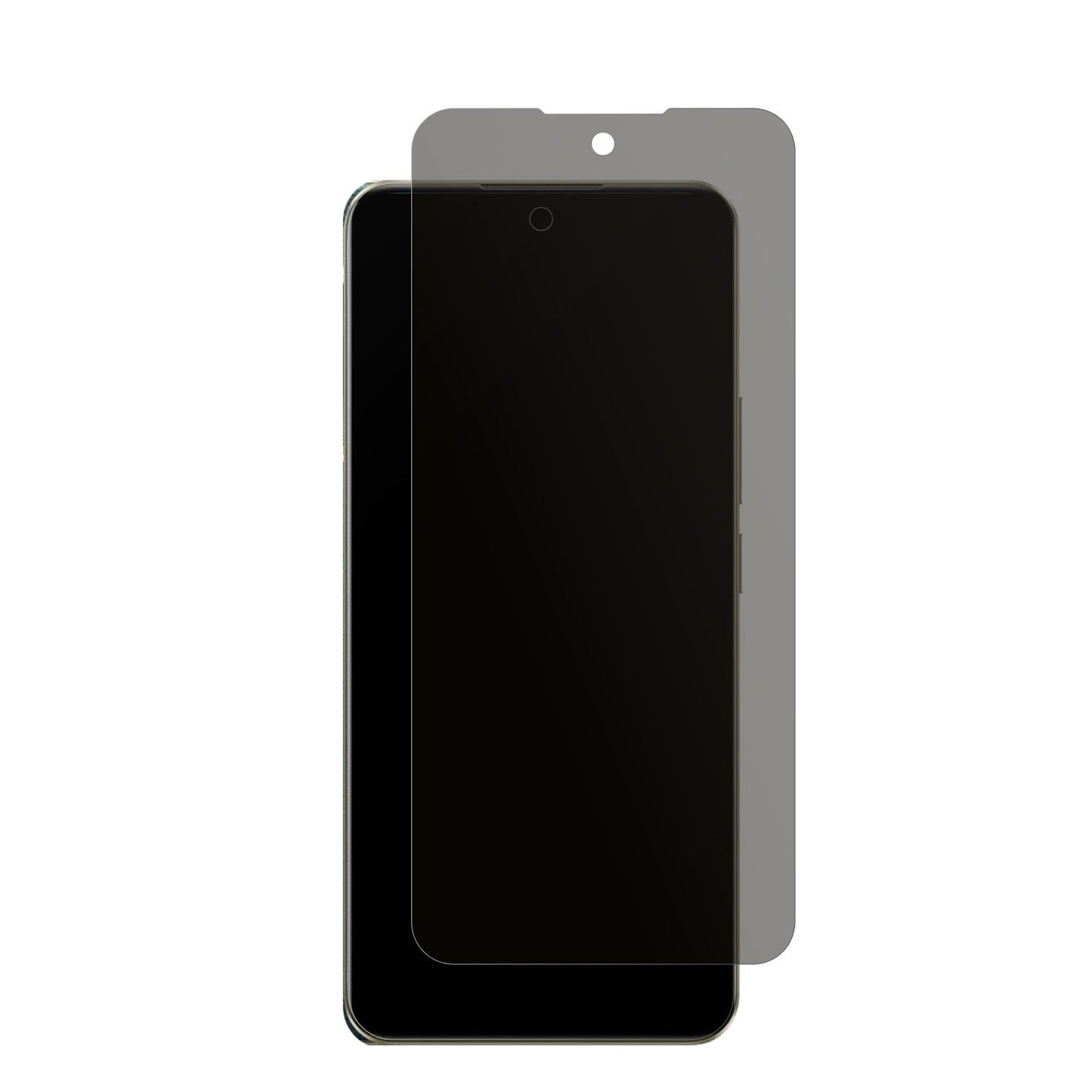 Realme13 5G mit aufgebrachtem dipos Displayschutz, der seitliche Einblicke blockiert