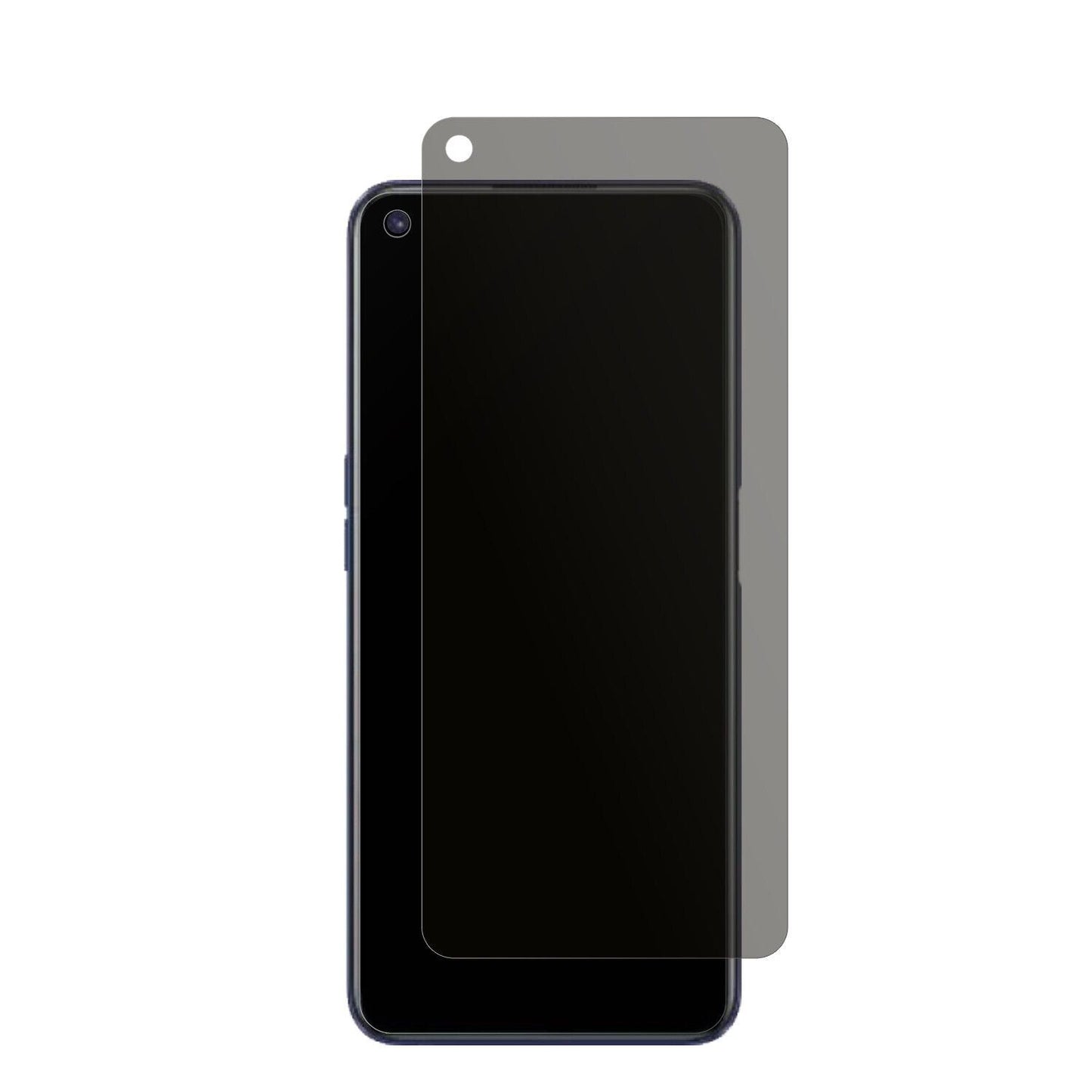 Realme9 5G Speed mit aufgebrachtem dipos Displayschutz, der seitliche Einblicke blockiert