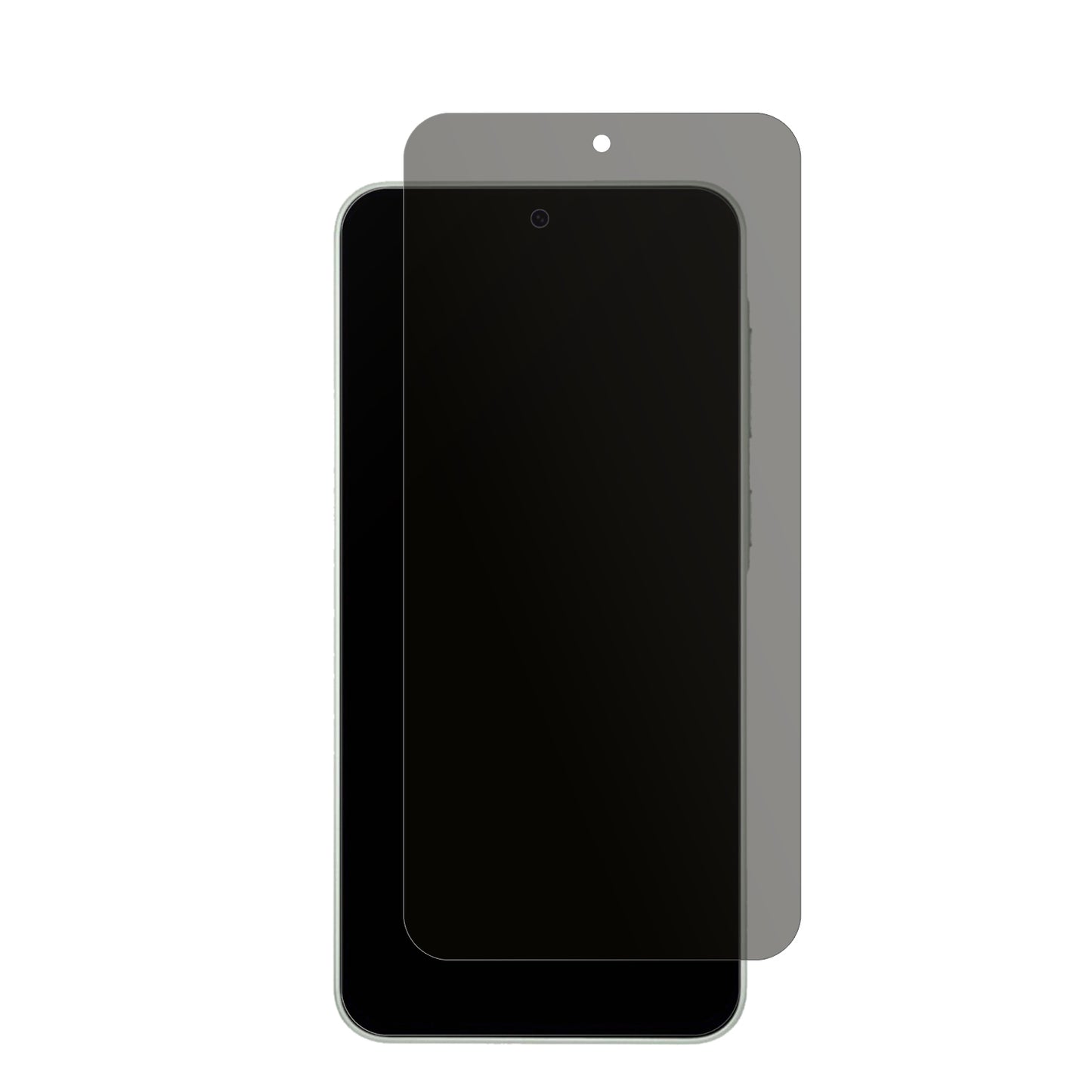 SamsungGalaxy A26 5G mit aufgebrachtem dipos Displayschutz, der seitliche Einblicke blockiert