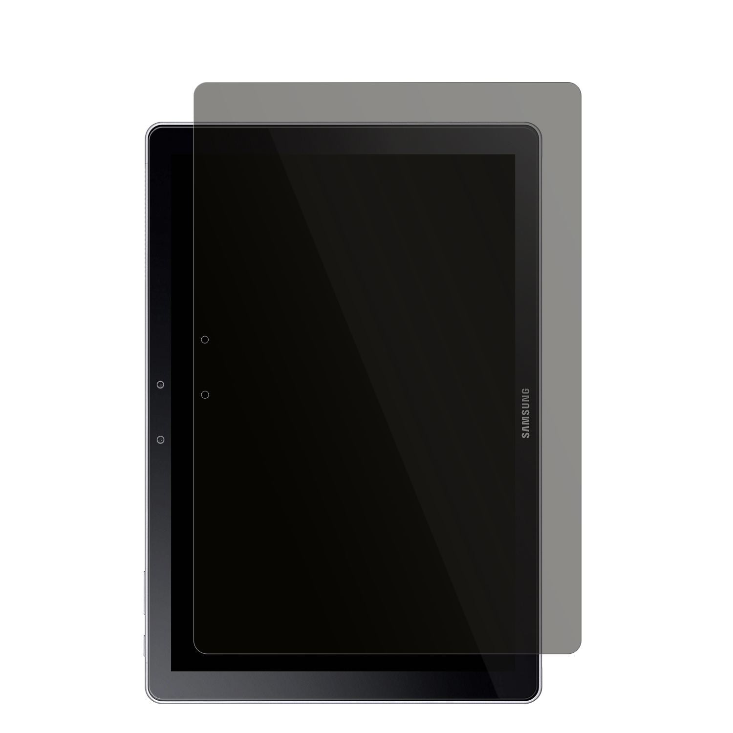 SamsungGalaxy Book 12 Zoll 1. Gen mit aufgebrachtem dipos Displayschutz, der seitliche Einblicke blockiert